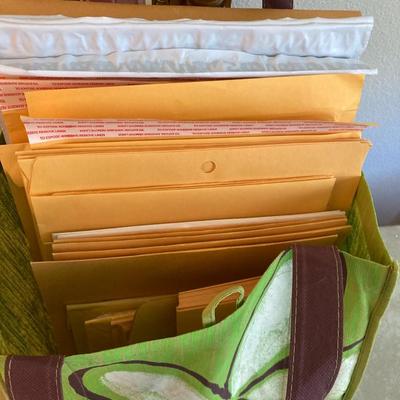 Sale Photo Thumbnail #331: Box lot of Office Supplies includes envelopes, folders, sheet protectors, padded mailers, etc.  You are buying everything you see in photos