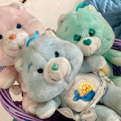 Sale Photo Thumbnail #333: Basket full of Care Bears.  Good, clean condition.  You are buying the whole basket.