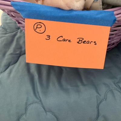 Sale Photo Thumbnail #332: Basket full of Care Bears.  Good, clean condition.  You are buying the whole basket.