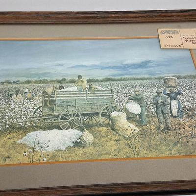 Jack Deloney Signed Print - When Cotton was King 321/800 1979