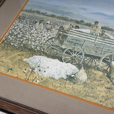 Jack Deloney Signed Print - When Cotton was King 321/800 1979