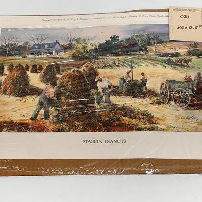 Jack Deloney Signed print - Stackin’ Peanuts 518/950 20x12.5”