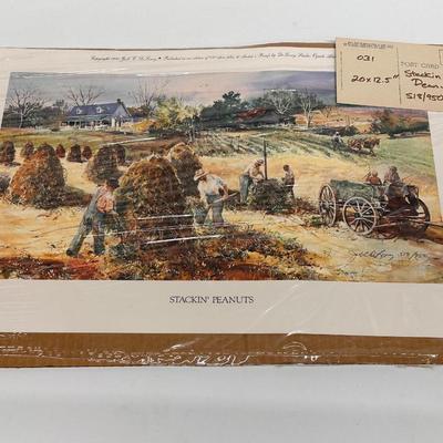 Jack Deloney Signed print - Stackin’ Peanuts 518/950 20x12.5”