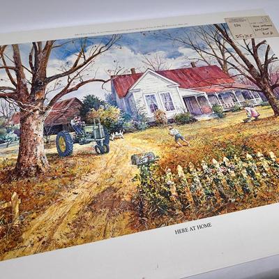 Jack Deloney signed Print - Here at Home 330/2000 PrintB