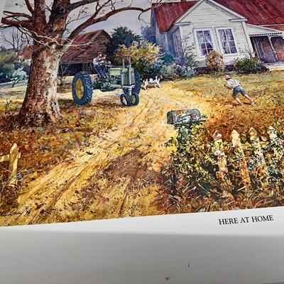 Jack Deloney signed Print - Here at Home 330/2000 PrintB