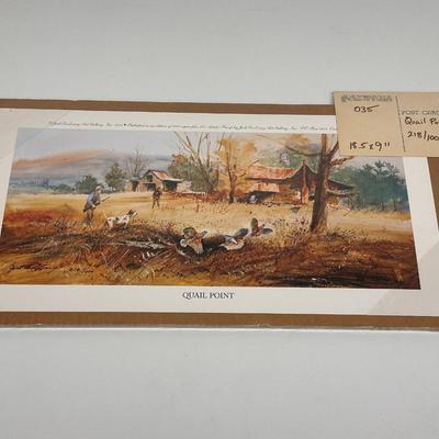 Jack Deloney Signed Print - Quail Point 218/1000
