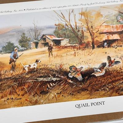 Jack Deloney Signed Print - Quail Point 218/1000