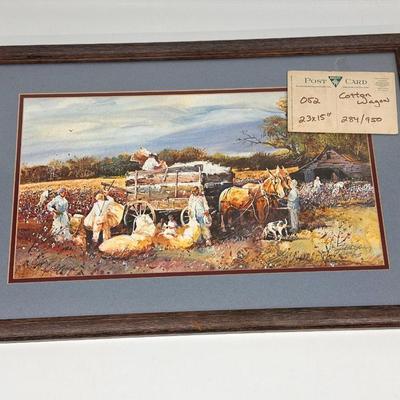 Jack Deloney Signed Print - Cotton Wagon 284/950 23x15