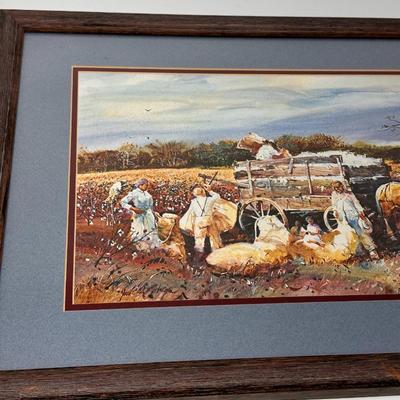 Jack Deloney Signed Print - Cotton Wagon 284/950 23x15