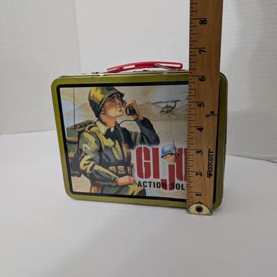 1997 Hasbro G.I. Joe Action Soldier Metal Lunch Box Vintage Army Art