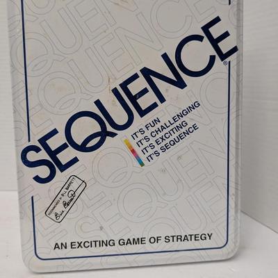 1995 Sequence Board Game Deluxe Tin Edition By Jax Sealed Strategy Game New