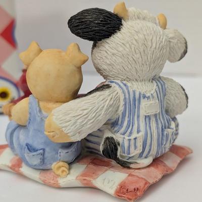 1998 Enesco Mary's Moo Moos You're As Good As Gold Figurine With Box #371483