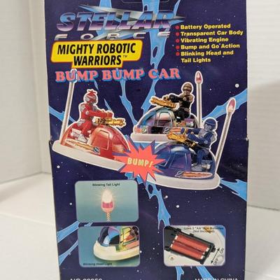 Vintage Stellar Force Bump Bump Car Mighty Robotic Warriors Battery Operated Toy