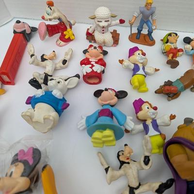 Vintage Disney Figures Lot - Mickey Mouse, Minnie, Tinkerbell, Beast, Ariel & More!