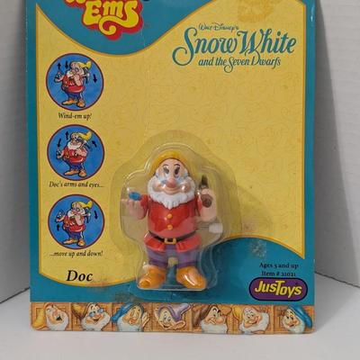 Vintage Disney Snow White and the Seven Dwarfs Doc Wind-Ems Wind-Up Figure by JusToys Item 21021