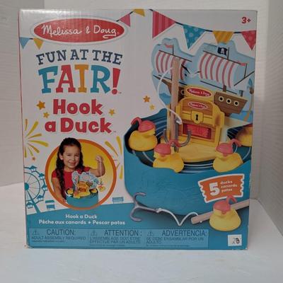Melissa & Doug Fun At The Fair Hook A Duck Game 2022 Wooden Fishing Toy New