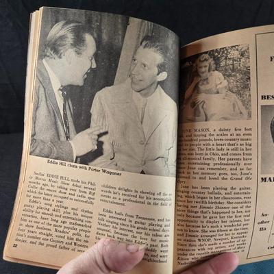 Sale Photo Thumbnail #498: This auction lot is for a 1958 "Trail" Country Music Magazine.  This is a rare copy of a country music-themed magazine. Published in 1958, shows a lot of early music history.  It is in very good condition for it's age.  We've included lots of pictures fro