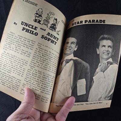 Sale Photo Thumbnail #495: This auction lot is for a 1958 "Trail" Country Music Magazine.  This is a rare copy of a country music-themed magazine. Published in 1958, shows a lot of early music history.  It is in very good condition for it's age.  We've included lots of pictures fro