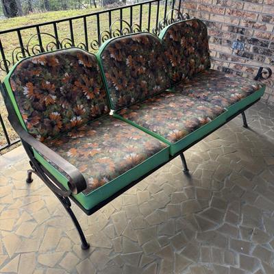 Vintage Wrought Iron Porch Sofa