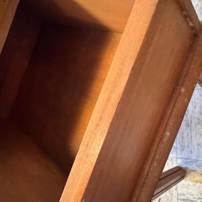 Vintage Slope Front Side Table