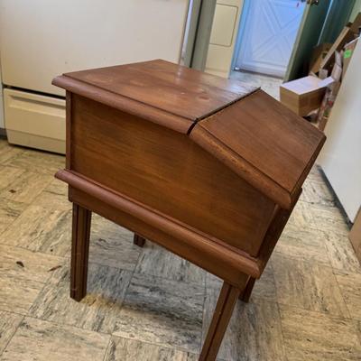 Vintage Slope Front Side Table