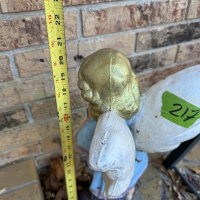 Painted Concrete Angel