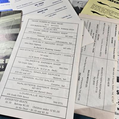 Sale Photo Thumbnail #513: This auction lot is for Early Commercial Gospel Music Ephemera. This is a collection of Gospel Music Flyers and more.  We love the car advertising - what would they sell for today?  Show pictures, names and other information on some very early gospel grou