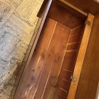 Cedar Parlor Bench As Is