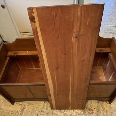 Cedar Parlor Bench As Is