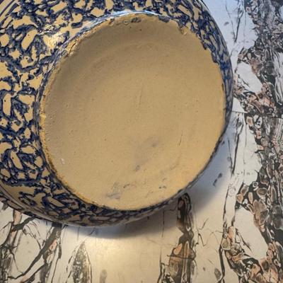 Spongeware Bowl and Pitcher