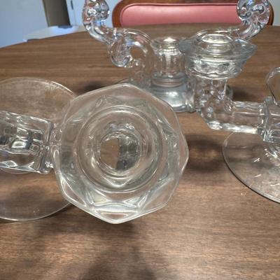 Glass Candlesticks Heisy and Others