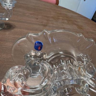 Glass Candlesticks Heisy and Others