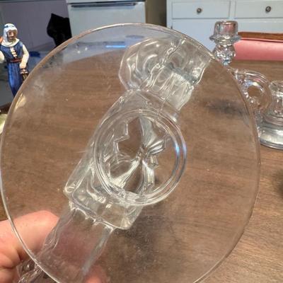 Glass Candlesticks Heisy and Others