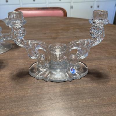 Glass Candlesticks Heisy and Others