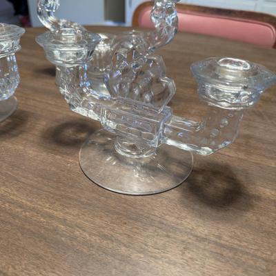 Glass Candlesticks Heisy and Others