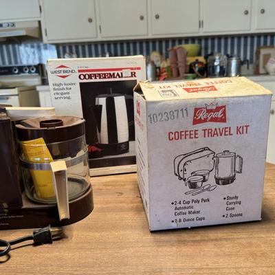 3 Vintage Coffee Makers/Percolaters