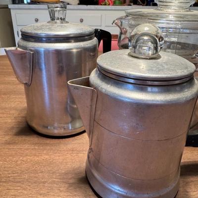 3 Vintage Percolators 231