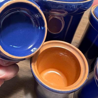 Glazed Pottery Canister Ser