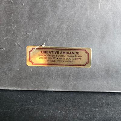 Robert Louis Stevenson Cowboy poster and a Framed A. Christen 1963 Oxen with covered wagon artwork