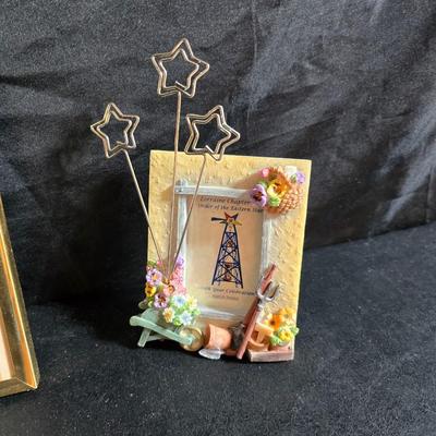 Free standing WITTROCK Metal Art Windmill 14.5", Signed Art Sculpture Wittrock 78, 1978 - with framed artwork, coasters and more