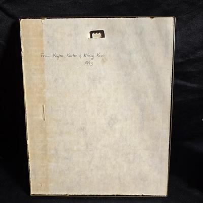 Free standing WITTROCK Metal Art Windmill 14.5", Signed Art Sculpture Wittrock 78, 1978 - with framed artwork, coasters and more