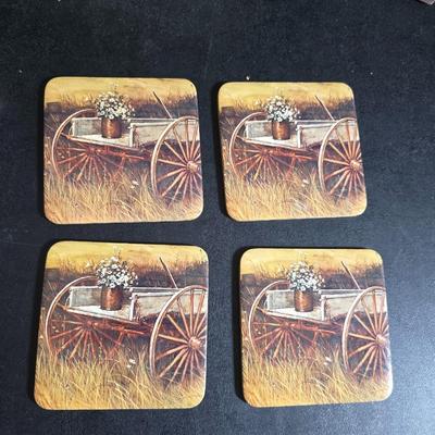 Free standing WITTROCK Metal Art Windmill 14.5", Signed Art Sculpture Wittrock 78, 1978 - with framed artwork, coasters and more