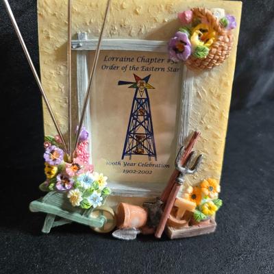 Free standing WITTROCK Metal Art Windmill 14.5", Signed Art Sculpture Wittrock 78, 1978 - with framed artwork, coasters and more