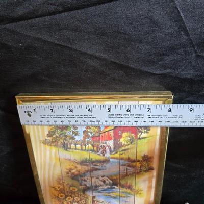 Free standing WITTROCK Metal Art Windmill 14.5", Signed Art Sculpture Wittrock 78, 1978 - with framed artwork, coasters and more