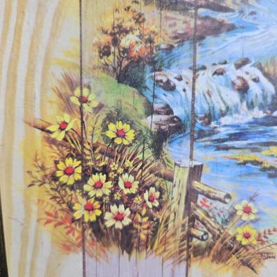 Free standing WITTROCK Metal Art Windmill 14.5", Signed Art Sculpture Wittrock 78, 1978 - with framed artwork, coasters and more