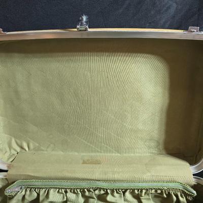 Two matching Ventura Air Nita vintage hard-shell suitcases - mustard yellow - late 1960s and 1970s, Excellent vintage condition