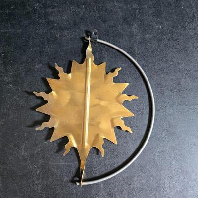 Two metal floral wall buckets with a Fairy, a suncatcher and a thermometer