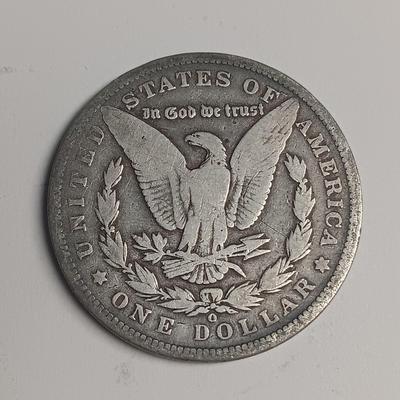 1896-O and 1882 MORGAN SILVER DOLLARS