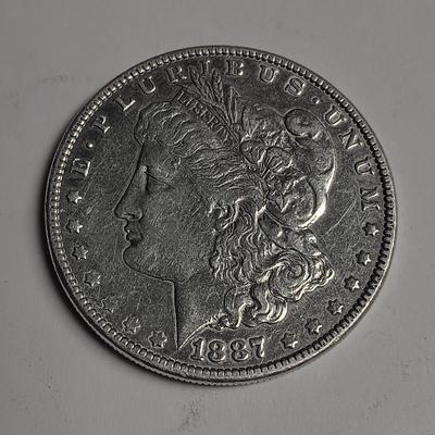 1887 MORGAN SILVER DOLLAR