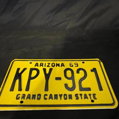 1969 ARIZONA GRAND CANYON STATE PLATE